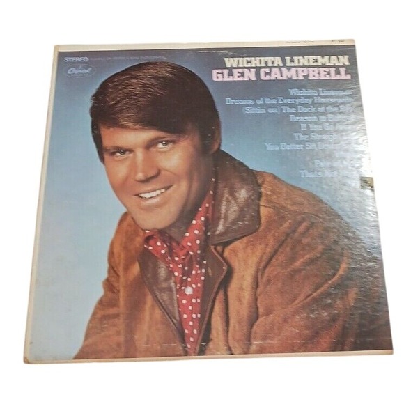 Glen Campbell Wichita Lineman 33 RPM LP Record Capitol‎ Records 1968 ST-103 - Picture 1 of 4